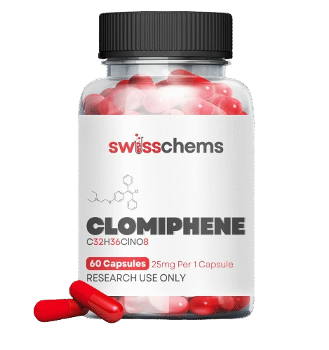 Clomiphene, (25mg/capsule), 60 Capsules